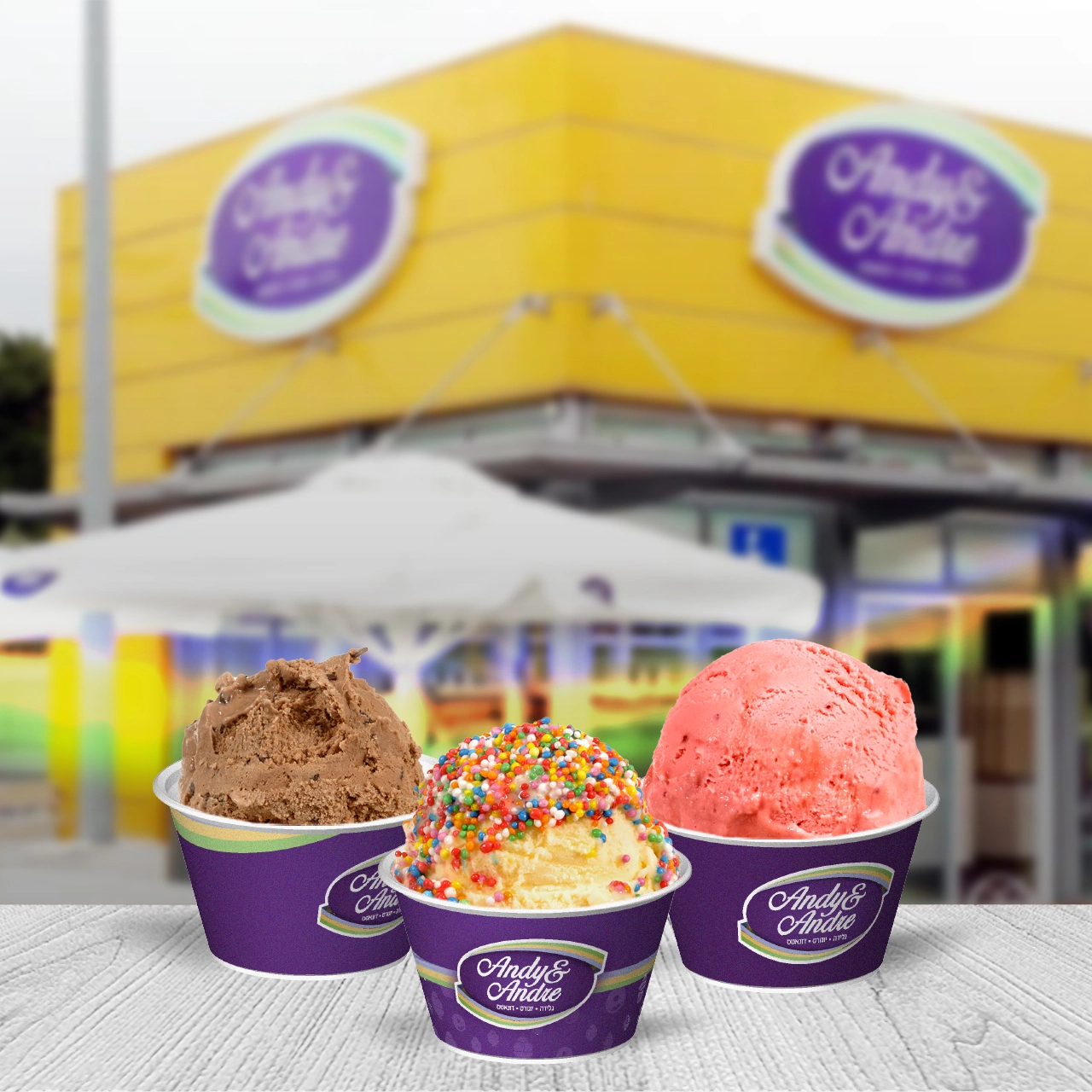 Andy&Andrey Icecream Shop Branding | imark image