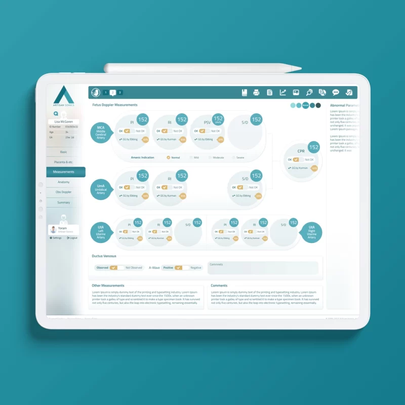 User interface design for the Artisan Sonics platform - imark image