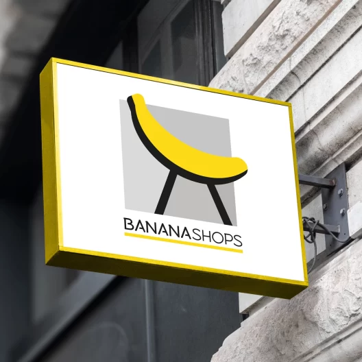Business branding and logo design for Banana Shops - imark image