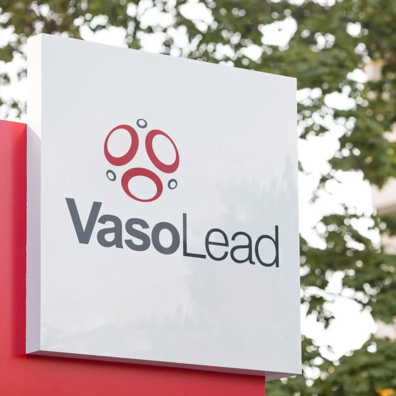 Branding and logo design for the VasoLead pharmaceutical company - imark image