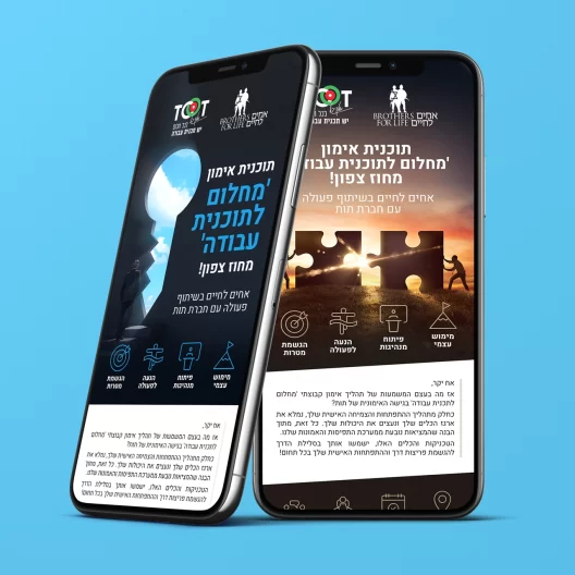 Brothers for Life landing pages and mobile design - imark image