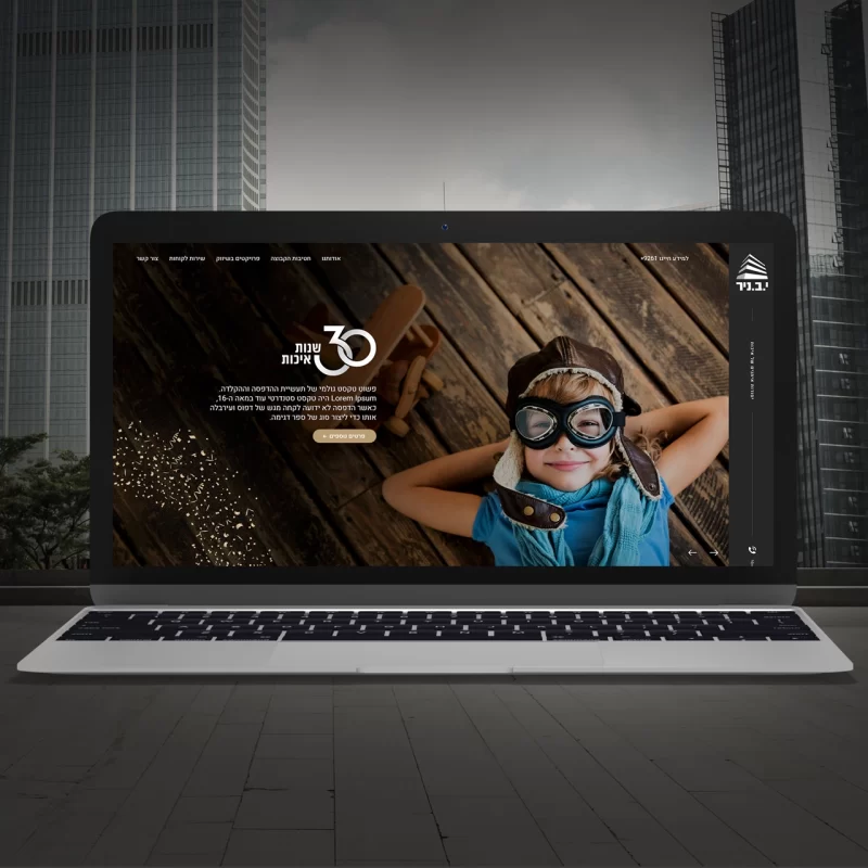 Y.B.Nir website design and development - imark image